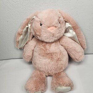 Spark Create Imagine Pink Bunny Rabbit Stuffed Plush Satin Baby Toy Super Soft